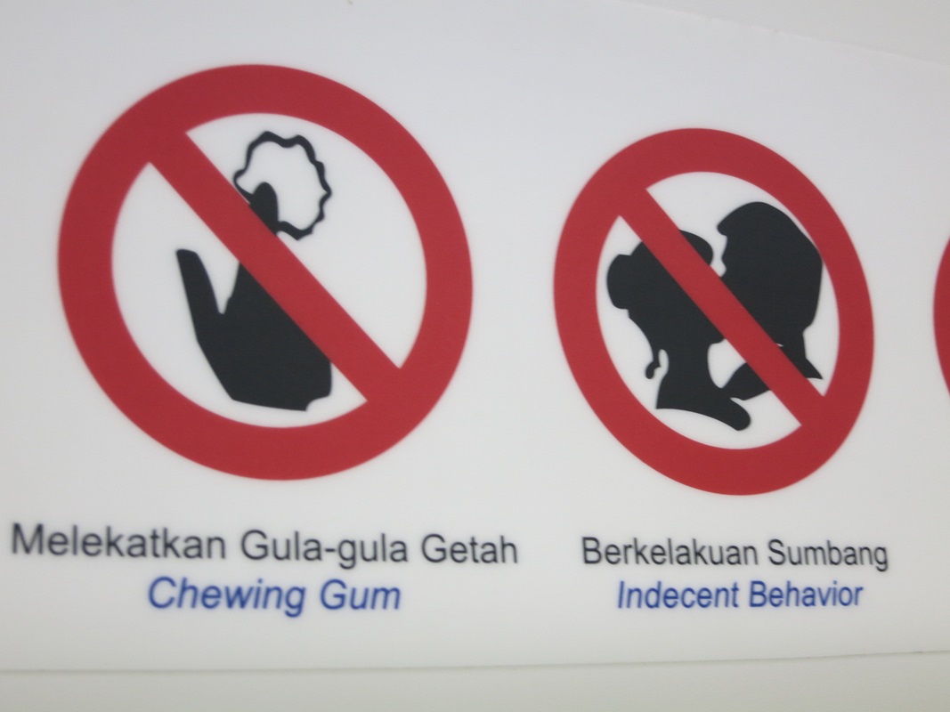 Verbotsschild in Kuala Lumpur