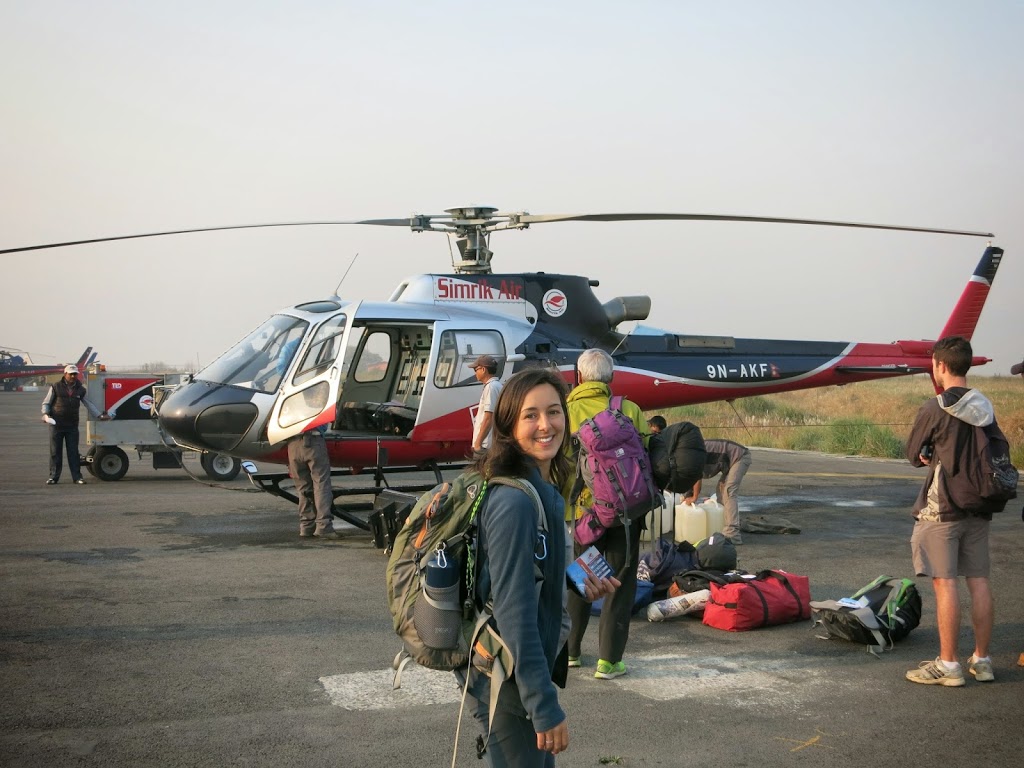 Weltreise Helikopter Nepal Himalaya Rundflug 