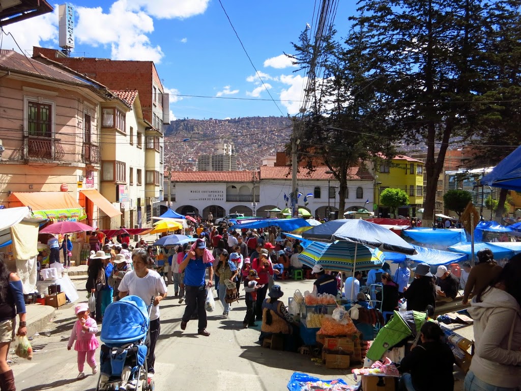 La Paz Straßenfest am Wahltag