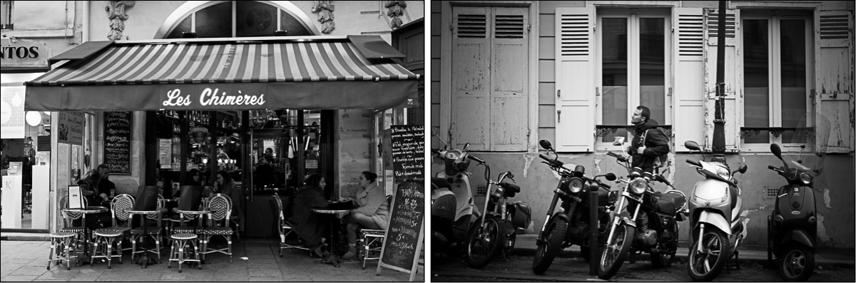 paris black and white streetphoto