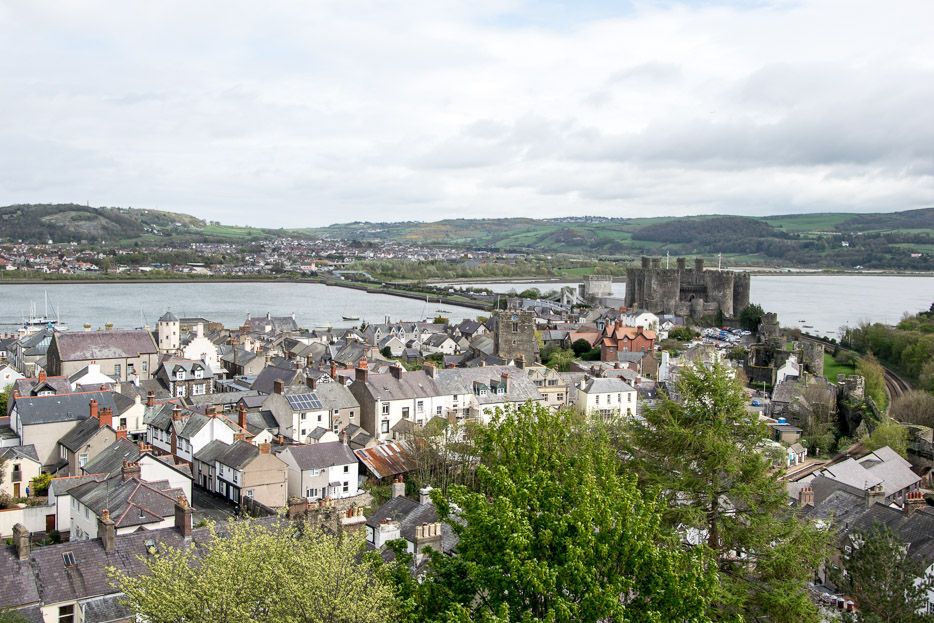 Conwy Castle Stadtmauer Aussicht 