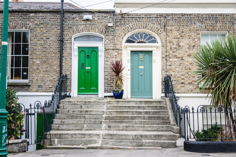 Dublin Türen grün blau